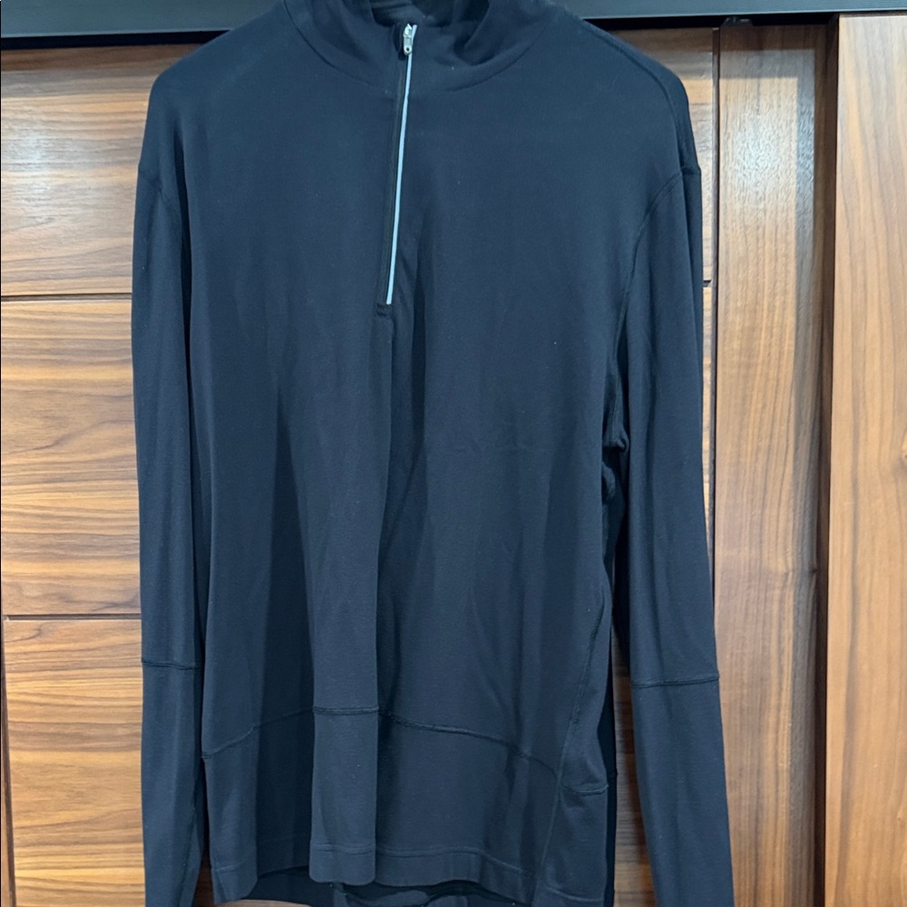 lululemon athletica Men's Midnight Black Quarter-Zip Pullover